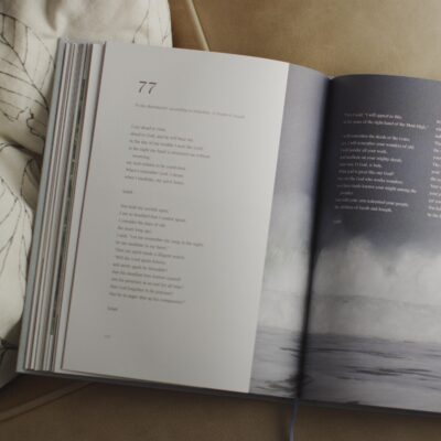 ESV Psalms Photography Edition open inside bible