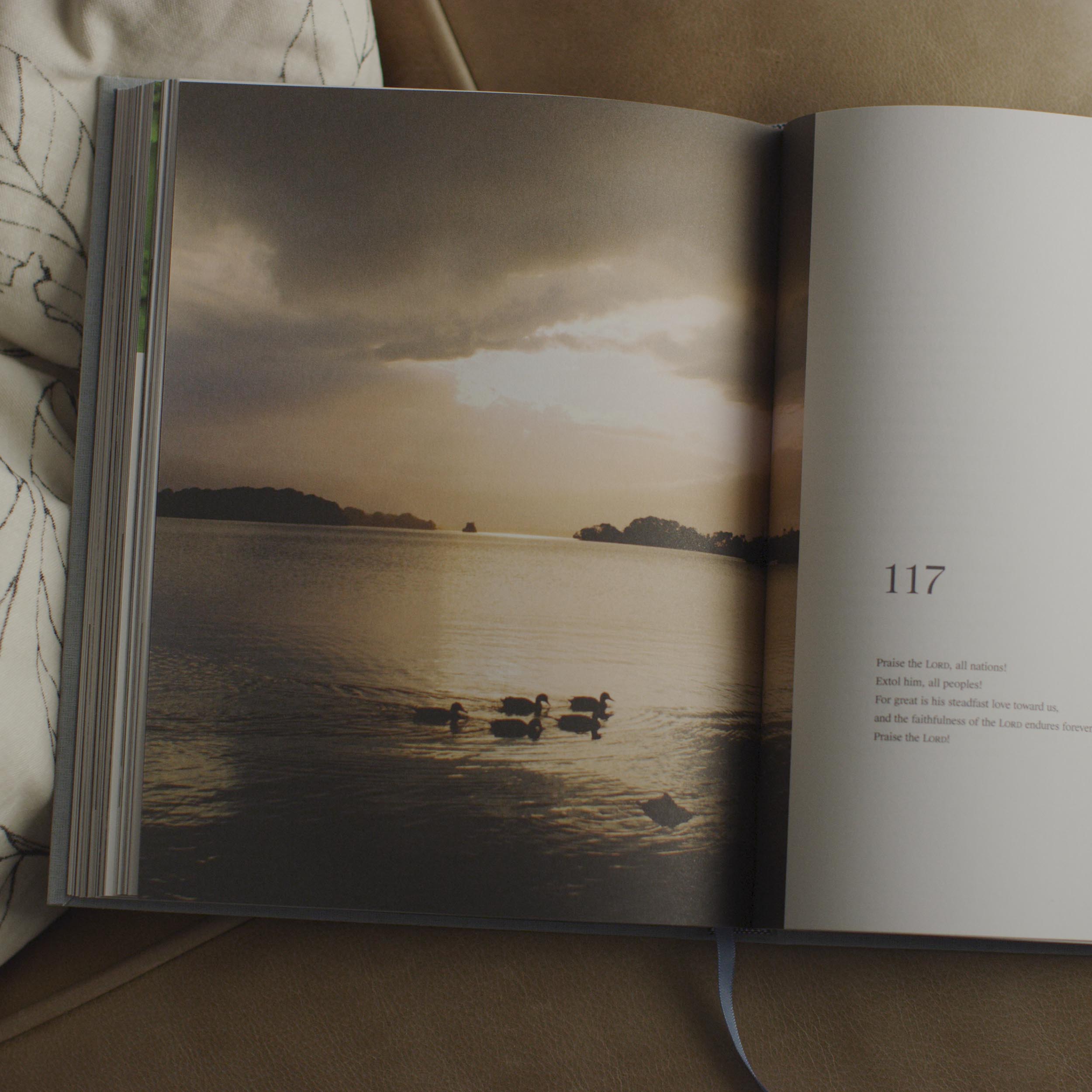 ESV Psalms, Photography Edition 4 ESV Psalms Photography Edition open inside bible