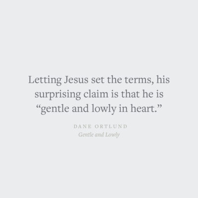 Gentle and Lowly Dane Ortland quote