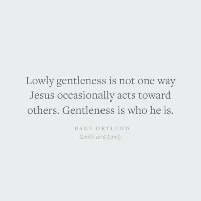 Gentle and Lowly Dane Ortland quote