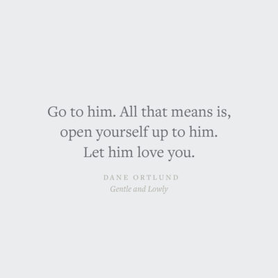 Gentle and Lowly Dane Ortland quote