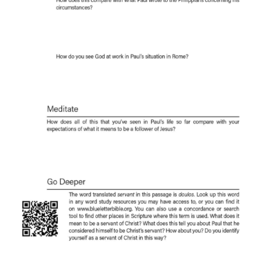 Lesson 1 Page 8 Again I Say Rejoice Philippians Bible Study Workbook