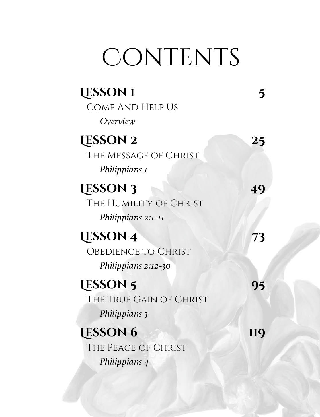 Again I Say Rejoice: An Inductive Bible Study of Philippians 4 Contents Page Again I Say Rejoice Philippians Bible Study Workbook