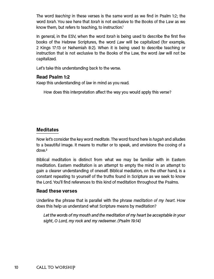 Call To Worship: An Inductive Introduction to Studying Psalms 10 Call To Worship: An Inductive Introduction to Studying Psalms - Image 10