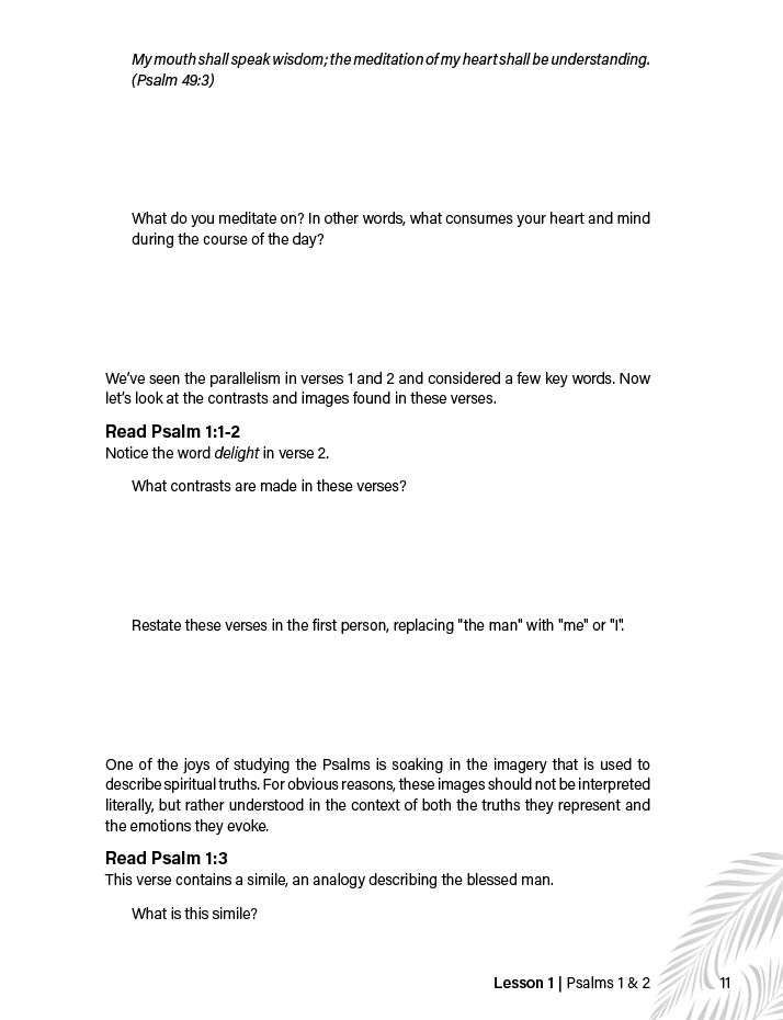 Call To Worship: An Inductive Introduction to Studying Psalms 11 Call To Worship: An Inductive Introduction to Studying Psalms - Image 11