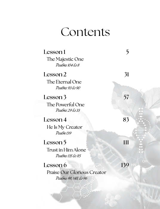 Songs of Our Creator: Glorifying Our Creator Through the Psalms 3 songs of our creator