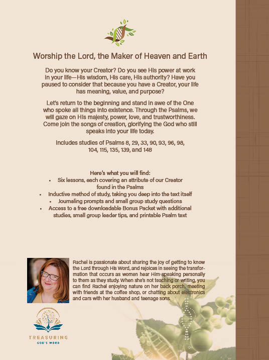 Songs of Our Creator: Glorifying Our Creator Through the Psalms 2 songs of our creator cover kdp color option1