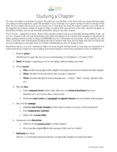Free Bible Study Resources 6 Bible study chapter study guide